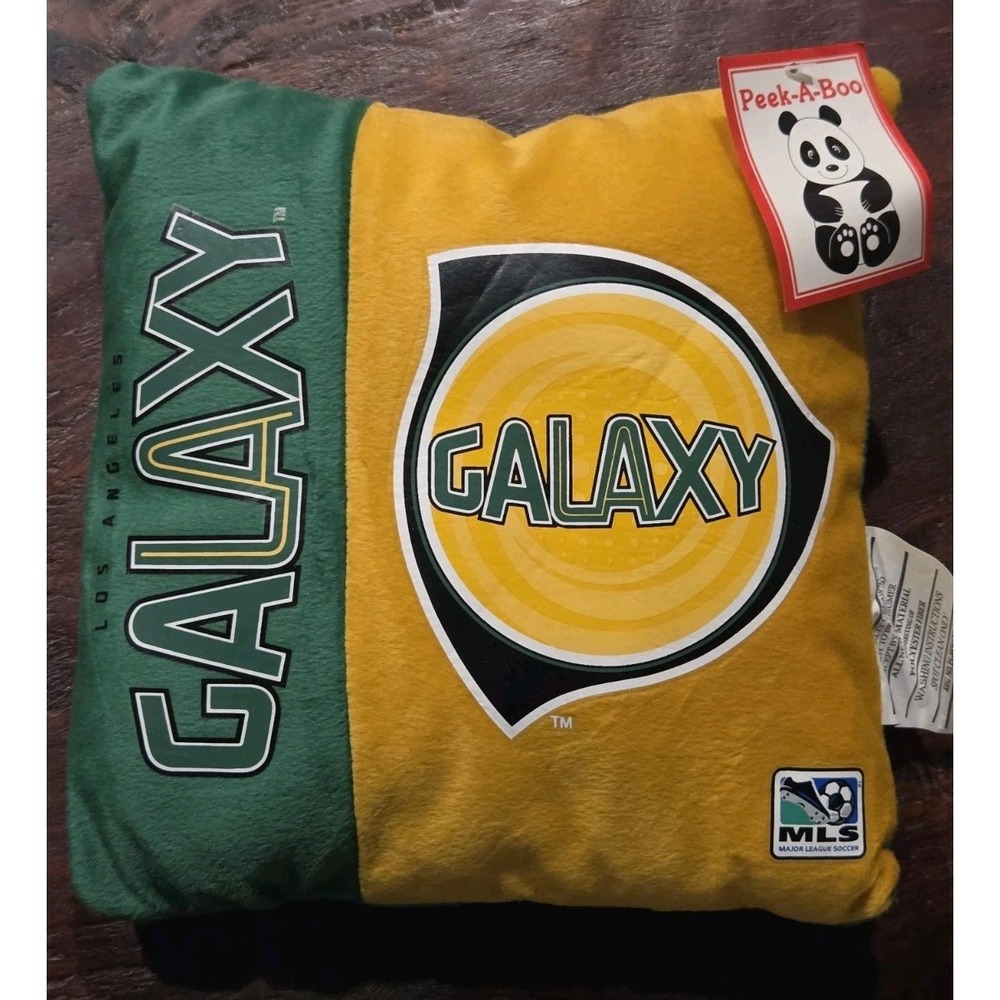 NOS LA Galaxy MLS 2006 Small Souvenir Plush Pillow Los Angeles Soccer ⚽️ Soft